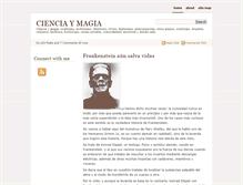 Tablet Screenshot of cienciaymagia.com